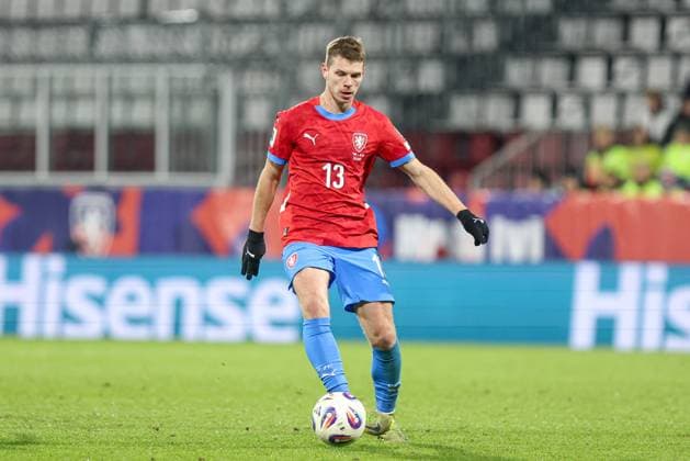 17.11.2025, Olomouc Pilka nozna Eliminacje Mistrzostw Swiata 2026 mecz 8 : Czechy - Gibraltar - Football 2026 FIFA World Cup, WM, Weltmeisterschaft, Fussball qualifiers round Match 8 : Czech Republic - Gibraltar Nz. David Doudera Fot. Michal Chwieduk Arena Akcji NEWSPIX.PL --- newspix.pl 