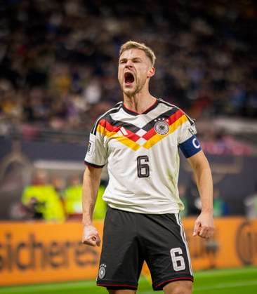 Leipzig, Germany. 17th Nov 2025. Goal celebration: Joshua Kimmich (DFB) Germany - Slovakia Deutschland - Slowakei 17.11.2025