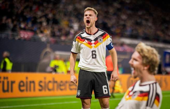 Leipzig, Germany. 17th Nov 2025. Goal celebration: Joshua Kimmich (DFB) Nick Woltemade (DFB) Germany - Slovakia Deutschland - Slowakei 17.11.2025
