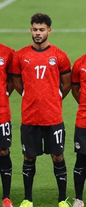 2025, 17 November - Al Ain, UAE - Nabil Dunga of Egypt national team, Nationalteam full lenght in home kit during the FIFA friendly international team match between Egypt National team and Cape Verde National team at Hazza bin Zayed Stadium in Ak Ain, UAE. FIFA Friendly international match, Länderspiel, Nationalmannschaft Egypt National team v Cape Verde National team before World Cup 2026 Copyright: xSebastianxFrejx