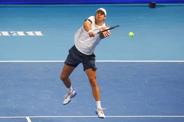 Alexander DONSKI (BUL) during ATP, Tennis Herren Challenger Bergamo, International Tennis match in Bergamo, Italy, November 18 2025  Copyright: xRobertaxCorradin IPAxSportx xipa-agency.netx xx IPA_68088959 IPA_Agency_IPA68088959