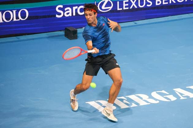 Fausto TABACCO (ITA) during ATP, Tennis Herren Challenger Bergamo, International Tennis match in Bergamo, Italy, November 18 2025  Copyright: xRobertaxCorradin IPAxSportx xipa-agency.netx xx IPA_68088984 IPA_Agency_IPA68088984