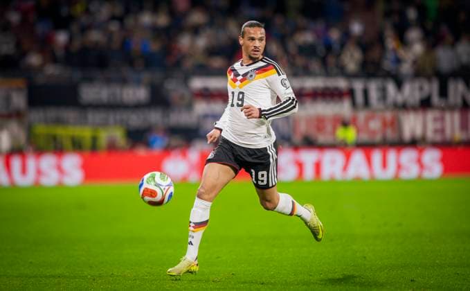 Leipzig, Germany. 17th Nov 2025. Leroy Sane (DFB) Germany - Slovakia Deutschland - Slowakei 17.11.2025 *** Leipzig, Germany 17th Nov 2025 Leroy Sane DFB Germany Slovakia Germany Slovakia 17 11 2025