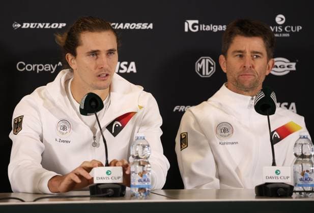 Tennis, DAVIS CUP FINAL 2025, team Germany, Alexander Zverev, captain Michael Kohlmann, Bologna, Italy, November 18, 2025. Photo Felice Calabro  Copyright: xFelicexCalabro x xipa-agency.netx xFELICExCALABRO x IPA_Agency_IPA68088919