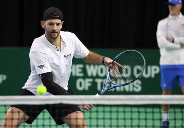 Tennis, Davis Cup Final 2025, team Italy, Andrea Vavassori, Bologna, Italy, November 18, 2025. Photo Felice Calabro  Copyright: xFelicexCalabro x xipa-agency.netx xFELICExCALABRO x IPA_Agency_IPA68089283