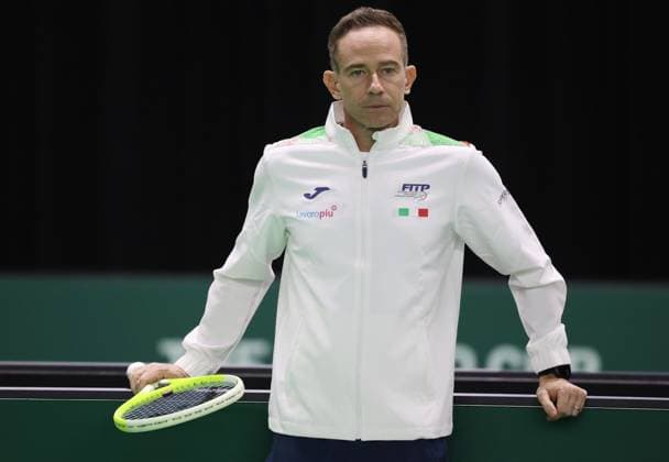 Tennis, Davis Cup Final 2025, team Italy, captain Filippo Volandri, Italy, November 18, 2025. Photo Felice Calabro  Copyright: xFelicexCalabro x xipa-agency.netx xFELICExCALABRO x IPA_Agency_IPA68089287