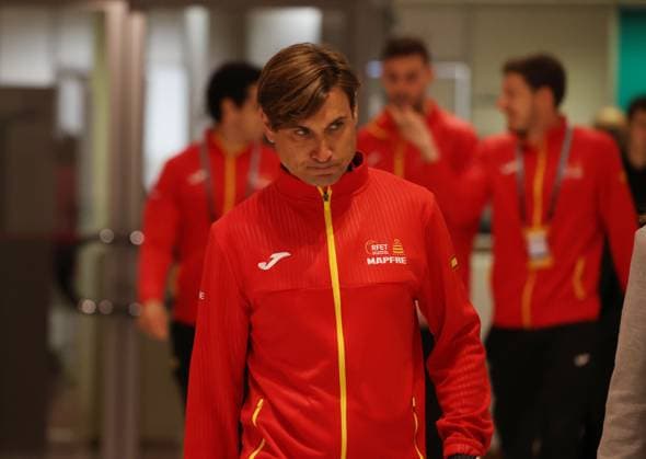 Tennis, Davis Cup Final 2025, team Spain, captain David Ferrer, Italy, November 18, 2025. Photo Felice Calabro  Copyright: xFelicexCalabro x xipa-agency.netx xFELICExCALABRO x IPA_Agency_IPA68089288