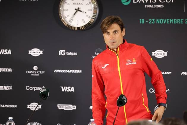 Tennis, Davis Cup Final 2025, team Spain, captain David Ferrer, Italy, November 18, 2025. Photo Felice Calabro  Copyright: xFelicexCalabro x xipa-agency.netx xFELICExCALABRO x IPA_Agency_IPA68089289