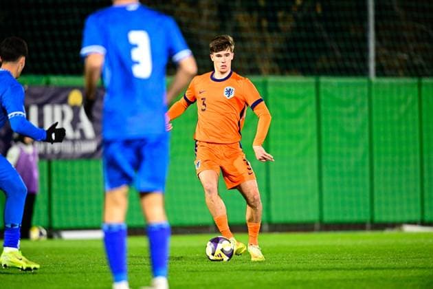 BUDAORS , 18-11-2025 , BSC Stadium , season 2025 2026 , UEFA European U21, U 21 Football 2025 , Qualifying round , match day 7 , match between Israel U21 and Netherlands U21 , picture shows Netherlands U21 player Wouter Goes Israel vs Netherlands (U21)  x32084409x Copyright: