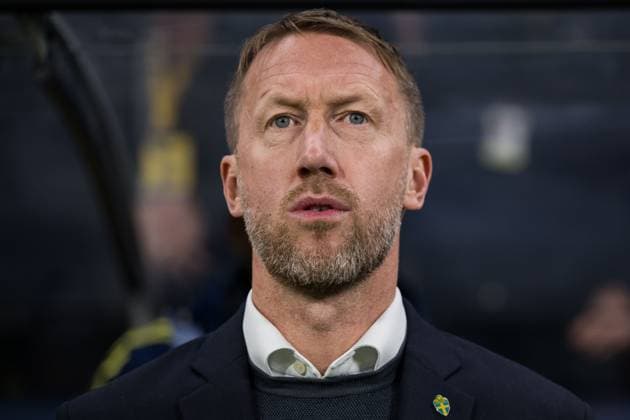 251118 Head coach Graham Potter of Sweden ahead of the FIFA World Cup, WM, Weltmeisterschaft, Fussball Qualifier football match between Sweden and Slovenia on November 18, 2025 in Stockholm. Photo: Jesper Zerman BILDBYRAN kod JZ JM0752 bbeng fotboll football soccer fotball vm-kval fifa world cup qualifier sverige sweden sverige a slovenien slovenia Copyright: JESPERxZERMAN BB251118JZ017