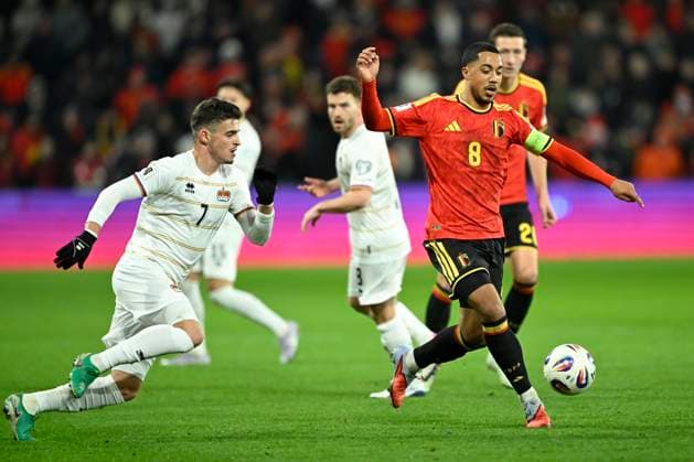 Belgium v Liechtenstein - FIFA World Cup, WM, Weltmeisterschaft, Fussball 2026 UEFA Qualifiers LIEGE, BELGIUM - NOVEMBER 18 : Tielemans Youri midfielder of Belgium in action during the FIFA World Cup 2026 UEFA European Qualifiers group J qualifying round matchday 10 between Belgium and Liechtenstein on November 18, 2025 in Liege, Belgium, 18 11 2025 Liege Belgium  Copyright: xNicoxVereeckenx