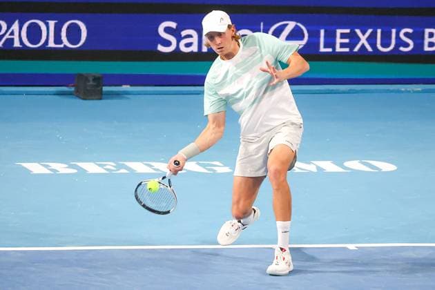Emil RUUSUVUORI (FIN) during ATP, Tennis Herren Challenger Bergamo, International Tennis match in Bergamo, Italy, November 18 2025  Copyright: xRobertaxCorradin IPAxSportx xipa-agency.netx xx IPA_68100087 IPA_Agency_IPA68100087