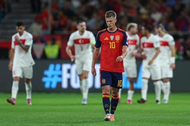 ESP: Spain a- Turkey. La Liga EA Sports. Date 6 Dani Olmo of Spain during the World Cup 2026 Qualifying match between Spain and Turkey played at La Cartuja Stadium on November 18, 2025 in Sevilla, Spain. kpng Copyright: xAntonioxPozox xPRESSINx AP_251118_SPA_TUR_021