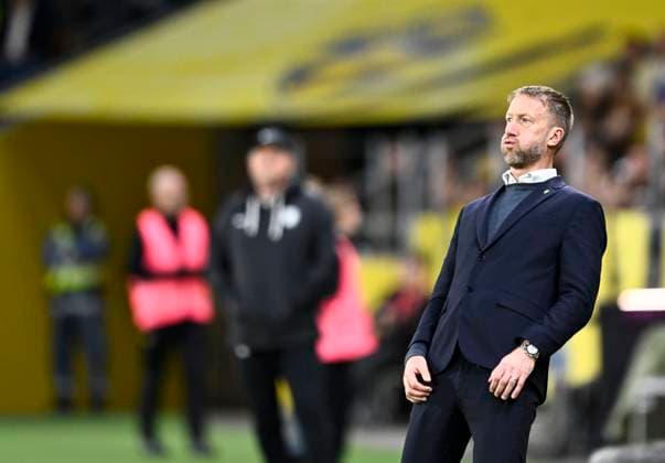 STOCKHOLM, SWEDEN 20251118 Sweden s national team, Nationalteam captain Graham Potter during Tuesday s World Cup qualifying match in group B between Sweden and Slovenia at Strawberry arena. STOCKHOLM SWEDEN x10050x
