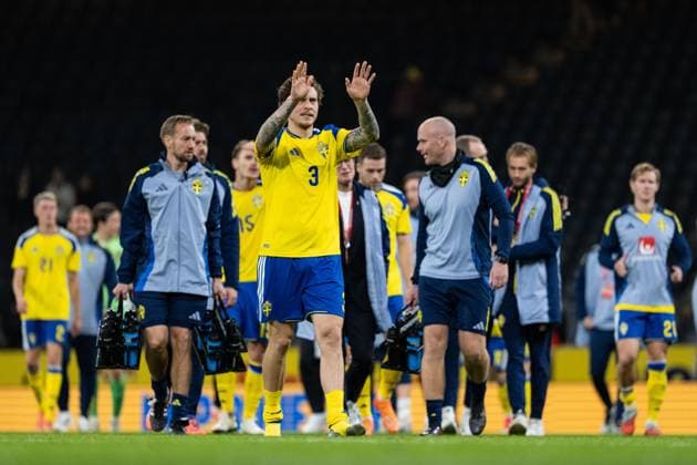 251118 Victor Nilsson Lindelöf of Sweden after the FIFA World Cup, WM, Weltmeisterschaft, Fussball Qualifier football match between Sweden and Slovenia on November 18, 2025 in Stockholm. Photo: Joel Marklund BILDBYRAN kod JM JM0752 bbeng fotboll football soccer fotball vm-kval fifa world cup qualifier sverige sweden sverige a slovenien slovenia Copyright: JOELxMARKLUND BB251118JM068