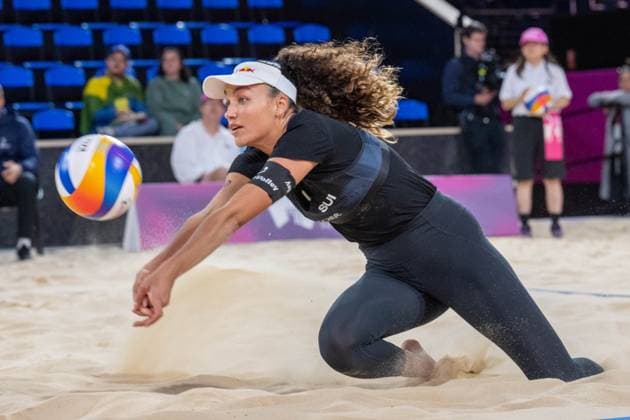 RECORD DATE NOT STATED Beach volleyball, Beachvolleyball World Championships Adelaide, Australia 18.11.2025 ADELAIDE, AUSTRALIA - NOVEMBER 18: Zoe Verge-Depre (Player 2 - SUI) during the Beach Volleyball World Championships at Adelaide on November 18, 2025 in Adelaide, Australia. Copyright: xBEAUTIFULxSPORTS PeterxWeberx