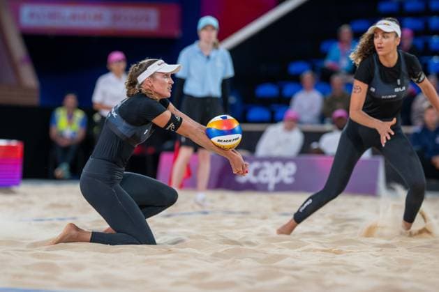 RECORD DATE NOT STATED Beach volleyball, Beachvolleyball World Championships Adelaide, Australia 18.11.2025 ADELAIDE, AUSTRALIA - NOVEMBER 18: Anouk Verge-Depre (Player 1 - SUI) during the Beach Volleyball World Championships at Adelaide on November 18, 2025 in Adelaide, Australia. Copyright: xBEAUTIFULxSPORTS PeterxWeberx