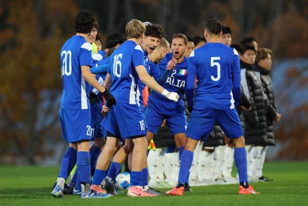 Italy team group, Mannschaftsbild, Totale (ITA), NOVEMBER 18, 2025 - Football Soccer : Men s Group A match between Japan 0-0 Italy during TOKYO 2025 DEAFLYMPICS at J-Village Stadium in Fukushima, Japan. Noxthirdxpartyxsales  aflo_310798657