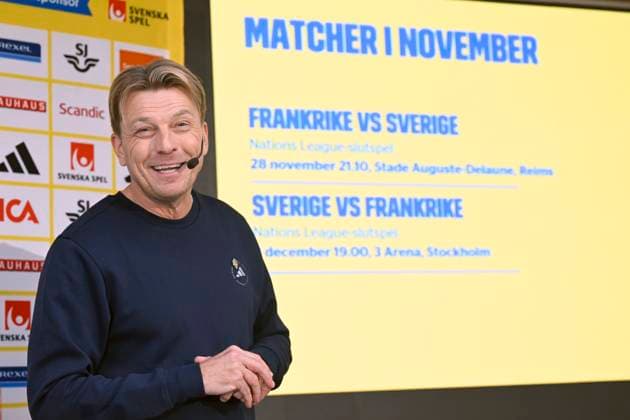 STOCKHOLM, SWEDEN 20251119 Women s national team, Nationalteam captain Tony Gustavsson presents the squad for the Nations League match against France. STOCKHOLM SWEDEN x10070x