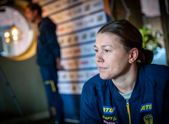 HALMSTAD 2025-11-19 national team, Nationalteam captain Tomas AxnÃ r during Wednesday s press conference, PK, Pressekonferenz with the Swedish national handball team at Scandic Hallandia in Halmstad. HALMSTAD SWEDEN x50090x