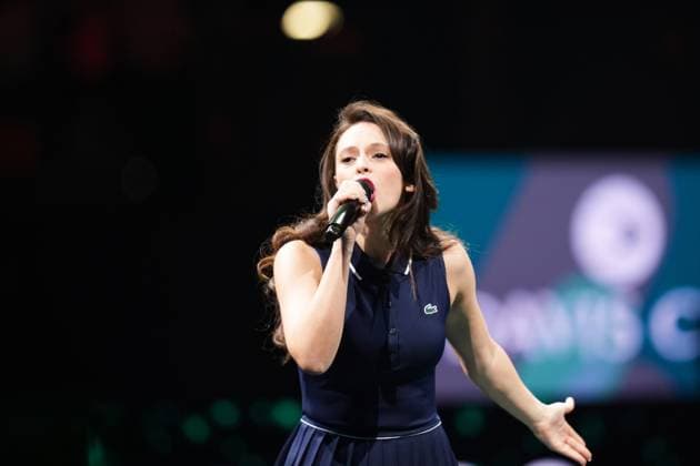 Francesca MIchielin before Davis Cup Finals 2025 Quarterfinals match between Matteo Berrettini (Italy) and Jurij Rodionov (Austria) at Bologna Fiere, Bologna, Italy - November 19, 2025. - Tennis.  Copyright: xMassimoxPaolone LaPressex