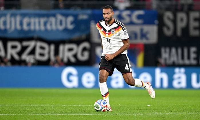 Fussball International Qualifikation WM 2026 in Leipzig Gruppe A 6. Spieltag Deutschland - Slowakei 17.11.2025 Jonathan Tah (Deutschland) *** Football International Qualification World Cup 2026 in Leipzig Group A 6 Matchday Germany Slovakia 17 11 2025 Jonathan Tah Germany