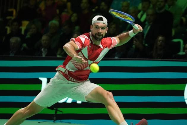November 19, 2025, Bologna, Bretagne, Italy: Jurij Rodionov of Austria during the Davis Cup 2025, Final 8, Tennis event on 19 November 2025 in Bologna, Italy - Photo Bologna Italy - ZUMAl193 20251119_zsp_l193_016 Copyright: xLaurentxLairysx