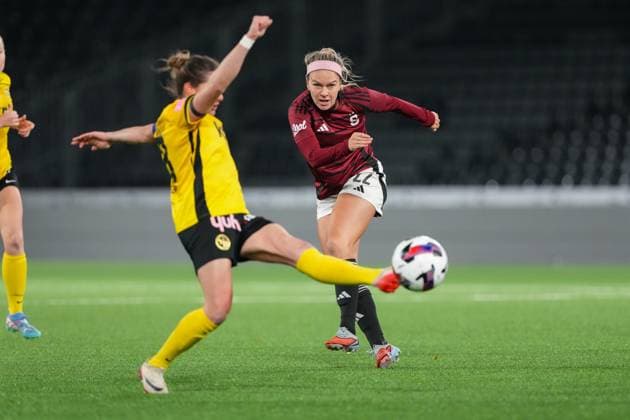 Schweiz: UEFA Women s Europa Cup 2025 26 1 8 final, BSC YB Frauen vs AC Sparta Praha - Stadion Wankdorf, Bern: Franny Cerna (22 Sparta Praha) in aktion Bern Stadion Wankdorf Bern Schweiz Copyright: xKjetilxWaberx