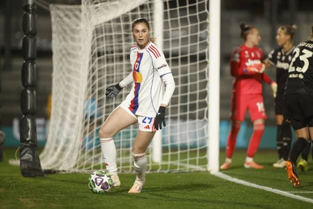 CALCIO - Champions League Women - Juventus FC vs OL Lyonnes Jule Brand of OL Lyonnes during the UEFA Women s Champions League 2025-26 football match between Juventus Women and OL Lyonnes on 19 November 2025 at â?? Pozzo-La Marmora Stadium, Biella,Italy. Photo Nderim KACELI Turin Italy  Copyright: xIPAxSport ABACAx