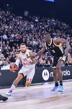 BASKET BALL : LDLC ASVEL vs AS Monaco - Turkish Airlines Euroligue - LDLC ARENA venue - Decines - 19 11 2025 Mike James from AS Monaco during the Turkish Airlines Euroleague match between LDLC ASVEL and AS Monaco at the LDLC ARENA venue in Decines, France on November 19th 2025  Copyright: xCYRILxALISTERxLESTAGEx