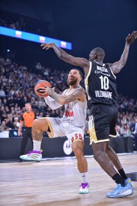 BASKET BALL : LDLC ASVEL vs AS Monaco - Turkish Airlines Euroligue - LDLC ARENA venue - Decines - 19 11 2025 Mike James from AS Monaco during the Turkish Airlines Euroleague match between LDLC ASVEL and AS Monaco at the LDLC ARENA venue in Decines, France on November 19th 2025  Copyright: xCYRILxALISTERxLESTAGEx