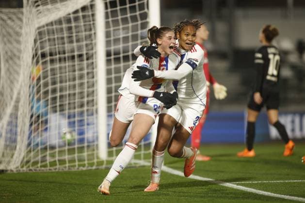 CALCIO - Champions League Women - Juventus FC vs OL Lyonnes Jule Brand of OL Lyonnes and Wendie Renard of OL Lyonnes during the UEFA Women s Champions League 2025-26 football match between Juventus Women and OL Lyonnes on 19 November 2025 at â?? Pozzo-La Marmora Stadium, Biella,Italy. Photo Nderim KACELI Turin Italy  Copyright: xIPAxSport ABACAx