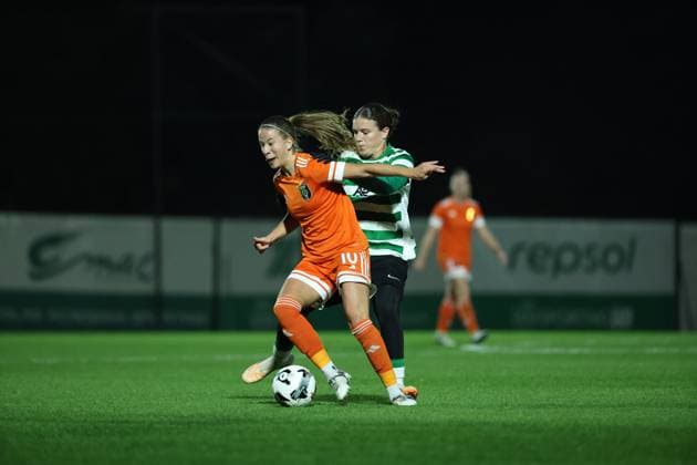 Natalia Wrobel ( Glasgow City LFC Women s team ) in action during the match between Sporting CP Womens team and Glasgow City LFC Womens team, valid for UEFA Womens Europa Cup 2025 2026 - round of 16 at Estadio Aurelio Pereira on 19 November 2025. Lisboa Estadio Aurelio Pereira Alcochete Portugal Copyright: xIMAGOx xPRIMExSPORTSxIMAGESx xFILIPExOLIVEIRAx