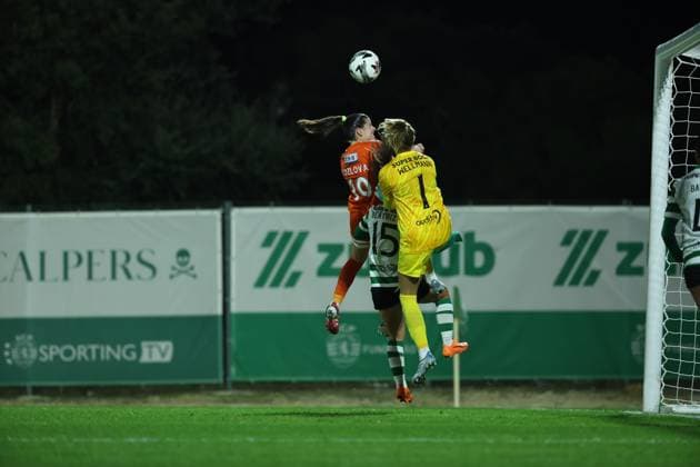 Natalia Wrobel ( Glasgow City LFC Women s team ) in action during the match between Sporting CP Womens team and Glasgow City LFC Womens team, valid for UEFA Womens Europa Cup 2025 2026 - round of 16 at Estadio Aurelio Pereira on 19 November 2025. Lisboa Estadio Aurelio Pereira Alcochete Portugal Copyright: xIMAGOx xPRIMExSPORTSxIMAGESx xFILIPExOLIVEIRAx