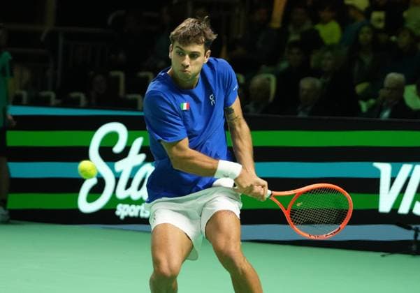 TENNIS - DAVIS CUP 2025 - FINAL 8 19 11 2025 Flavio Cobolli of Italia during the Davis Cup 2025, Final 8, Tennis event on 19 November 2025 in Bologna, Italy - Photo Laurent Lairys BolognaItaly  Copyright: xLaurentxLairysx