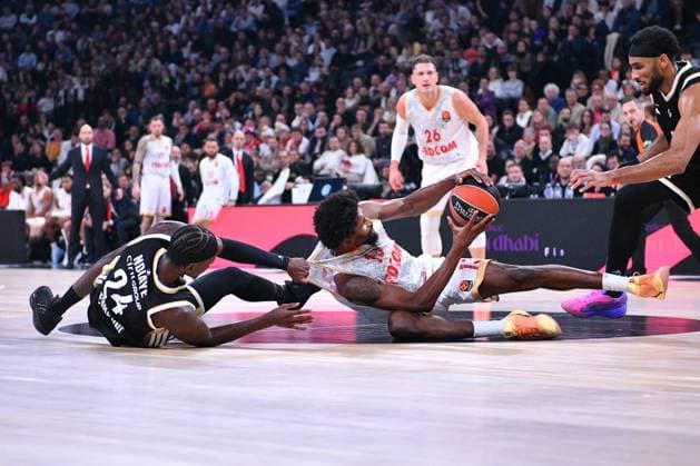 BASKET BALL : LDLC ASVEL vs AS Monaco - Turkish Airlines Euroligue - LDLC ARENA venue - Decines - 19 11 2025 Action during the Turkish Airlines Euroleague match between LDLC ASVEL and AS Monaco at the LDLC ARENA venue in Decines, France on November 19th 2025  Copyright: xCYRILxALISTERxLESTAGEx