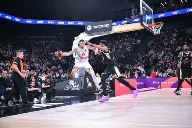 BASKET BALL : LDLC ASVEL vs AS Monaco - Turkish Airlines Euroligue - LDLC ARENA venue - Decines - 19 11 2025 Daniel Theis from AS Monaco during the Turkish Airlines Euroleague match between LDLC ASVEL and AS Monaco at the LDLC ARENA venue in Decines, France on November 19th 2025  Copyright: xCYRILxALISTERxLESTAGEx