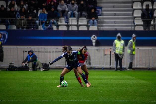 November 19, 2025, Paris, Å½Le-De-France, France: November 19, 2025, Paris, France: Women s Champions League, 4th matchday : Paris FC - Benfica : Paris FC claims their first victory in the 2026 UEFA Women s Champions League beating Benfica at Jean-Bouin (2-0). Maelline Mendy and Maelle Garbino scored for the team coached by Sandrine Soubeyrand. Paris France - ZUMAp284 20251119_zip_p284_003 Copyright: xMickaelxPintax