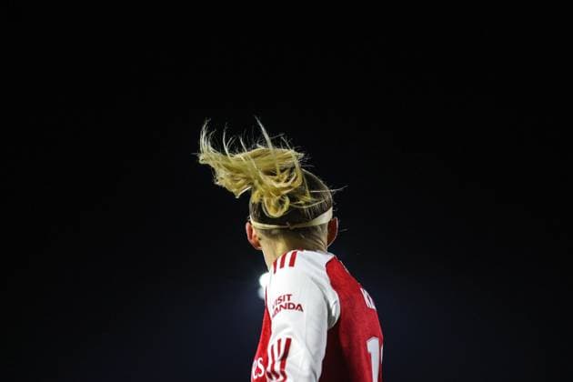 Arsenal v Real Madrid Women 19 November 2025, Boreham Wood - UEFA Women™s Champions League - Arsenal v Real Madrid Women - Chloe Kelly of Arsenal - Photo: Charlotte Wilson Offside. Boreham Wood UK Copyright: xCharlottexWilsonx xOffsidexOffside