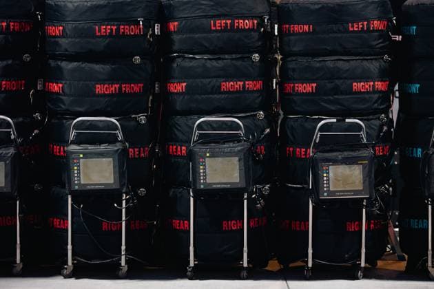 F1 - LAS VEGAS GRAND PRIX 2025 Tyre warmer covers during the 2025 Formula 1 Las Vegas Grand Prix, 22th round of the 2025 FIA Formula One World Championship, WM, Weltmeisterschaft from November 21 to 23, 2025 on the Las Vegas Strip Circuit, in Paradise, Nevada, United States of America -  Copyright: xJoaoxFilipex