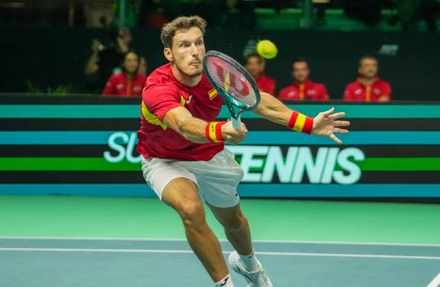 TENNIS - DAVIS CUP 2025 - FINAL 8 20 11 2025 Pablo Carreno Busta of Spain during the Davis Cup 2025, Final 8, Tennis event on 19 November 2025 in Bologna, Italy - Photo Laurent Lairys BolognaItaly  Copyright: xLaurentxLairysx