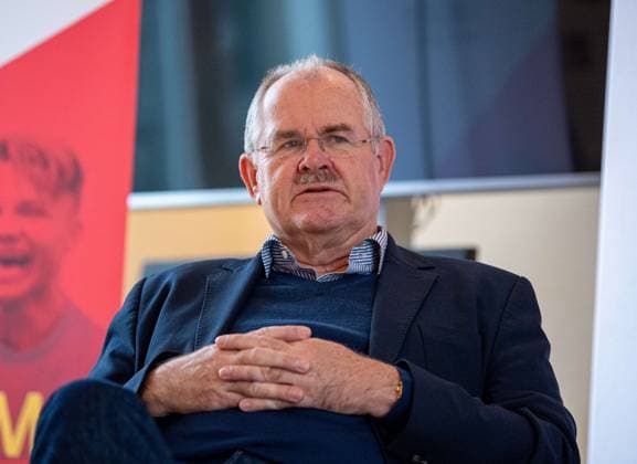 Fußball, Saison 2025 2026, Buchvorstellung: Eine Stütze des Systems? Der Berliner Fußball im Nationalsozialismus, im Bild: Präsident Bernd Schultz (Berliner Fußball-Verband), 20.11. 2025, Copyright: xMatthiasxKochx