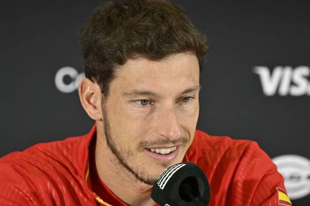 Davis Cup Finale 2025 Bologne - Davis Cup Finale 2025 Bologne - 20 11 2025 - Carreno Busta - press conference, PK, Pressekonferenz - Espagne Bologne  Copyright: xChryslenexCaillaud Pznewsx