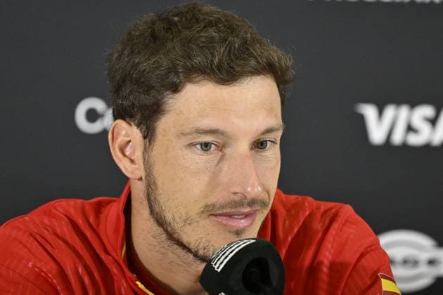 Davis Cup Finale 2025 Bologne - Davis Cup Finale 2025 Bologne - 20 11 2025 - Carreno Busta - press conference, PK, Pressekonferenz - Espagne Bologne  Copyright: xChryslenexCaillaud Pznewsx