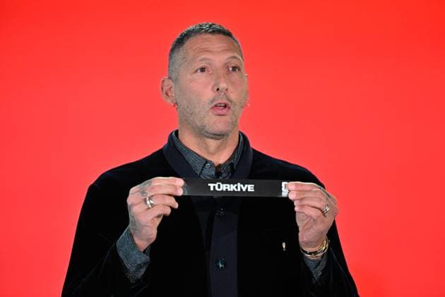 2026 FIFA World Cup, WM, Weltmeisterschaft, Fussball Play-Off Tournament draw ZURICH, SWITZERLAND - NOVEMBER 20: Italian former player Marco Materazzi during the 2026 FIFA World Cup Play-Off Tournament draw at the FIFA s Home of Football in Zurich, Switzerland on November 20, 2025. Mustafa Yalcin Anadolu Zurich Switzerland. Editorial use only. Please get in touch for any other usage.  Copyright: x2025xAnadoluxMustafaxYalcinx