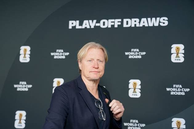 Fussball: FIFA WM-Qualifikation Europa 2025 26 Playoff-Auslosung Home of FIFA (Zürich, Schweiz): Stefan Pettersson (Team Manager Schweden) Zürich Kanton Zürich Schweiz Copyright: xJOERANxSTEINSIEKx