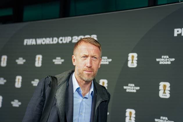 Fussball: FIFA WM-Qualifikation Europa 2025 26 Playoff-Auslosung Home of FIFA (Zürich, Schweiz): Schwedens Nationaltrainer Graham Potter Zürich Kanton Zürich Schweiz Copyright: xJOERANxSTEINSIEKx