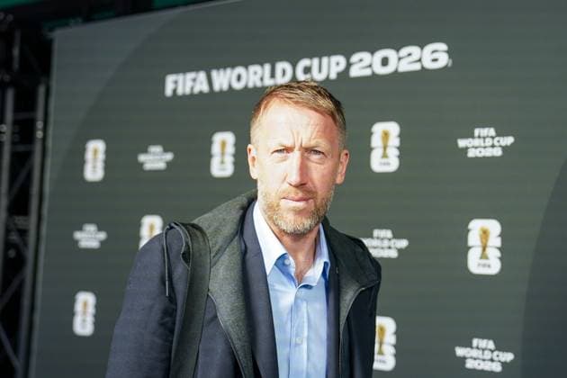 Fussball: FIFA WM-Qualifikation Europa 2025 26 Playoff-Auslosung Home of FIFA (Zürich, Schweiz): Schwedens Nationaltrainer Graham Potter Zürich Kanton Zürich Schweiz Copyright: xJOERANxSTEINSIEKx