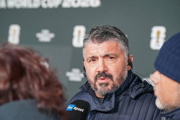 Fussball: FIFA WM-Qualifikation Europa 2025 26 Playoff-Auslosung Home of FIFA (Zürich, Schweiz): Italiens Nationaltrainer Trainer Gennaro Gattuso Zürich Kanton Zürich Schweiz Copyright: xJOERANxSTEINSIEKx