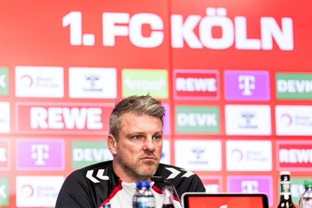 1. Fussball Bundesliga: 1. FC Köln Pressekonferenz; 20.11.2025 Lukas Kwasniok (Trainer 1. FC Köln) 1. Fussball Bundesliga: Pressekonferenz 1. FC Köln vor dem Heimspiel gegen Eintracht Frankfurt; Köln, RheinEnergieStadion, 20.11.2025 Copyright: xBEAUTIFULxSPORTS Wunderlx